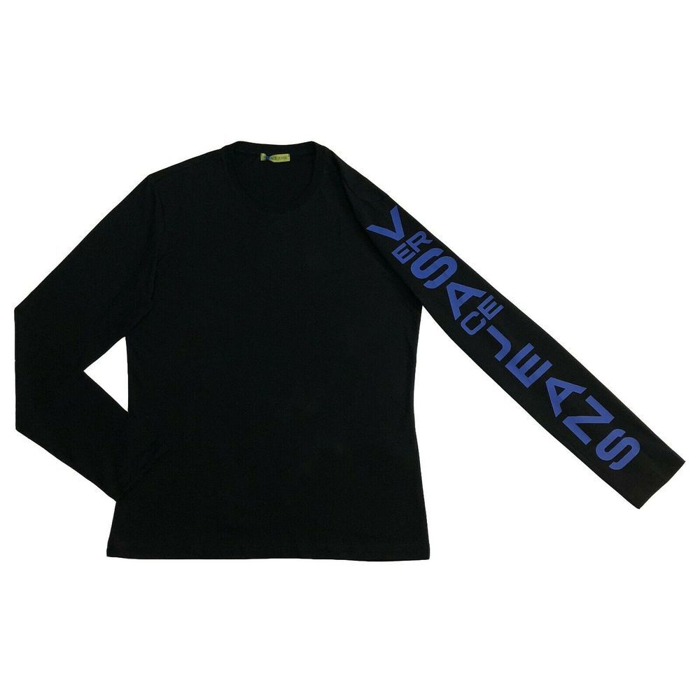 Versace Jeans Letters on Sleeve Long Sleeve Shirt